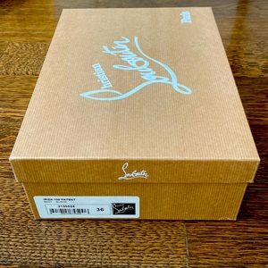 Christian Louboutin Iriza 100 Black Patent Pump Size 36